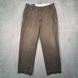 Vtg Polo Ralph Lauren Pants Mens 33 Brown Y2K Prospect Chino Corpcore Old Money